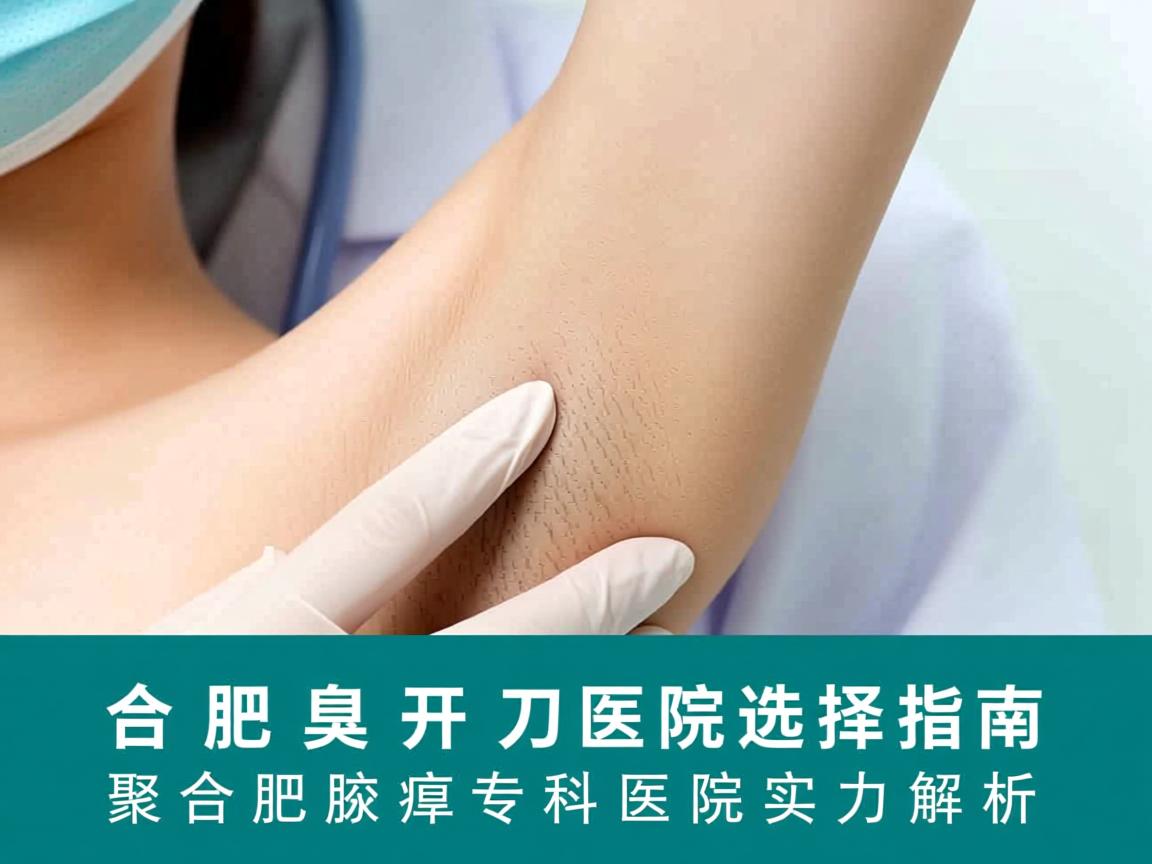 合肥腋臭开刀医院选择指南，聚焦合肥腋臭专科医院实力解析