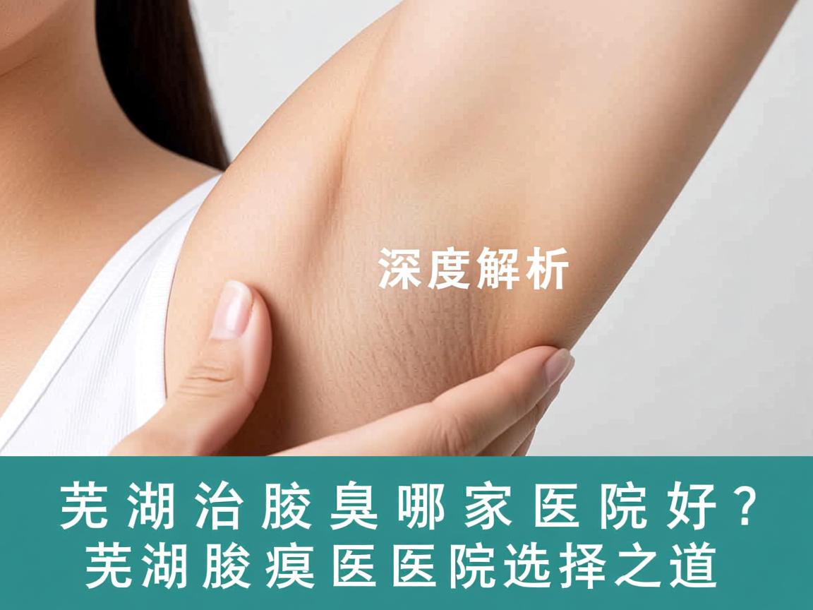芜湖治腋臭哪家医院好？深度解析芜湖腋臭医院选择之道