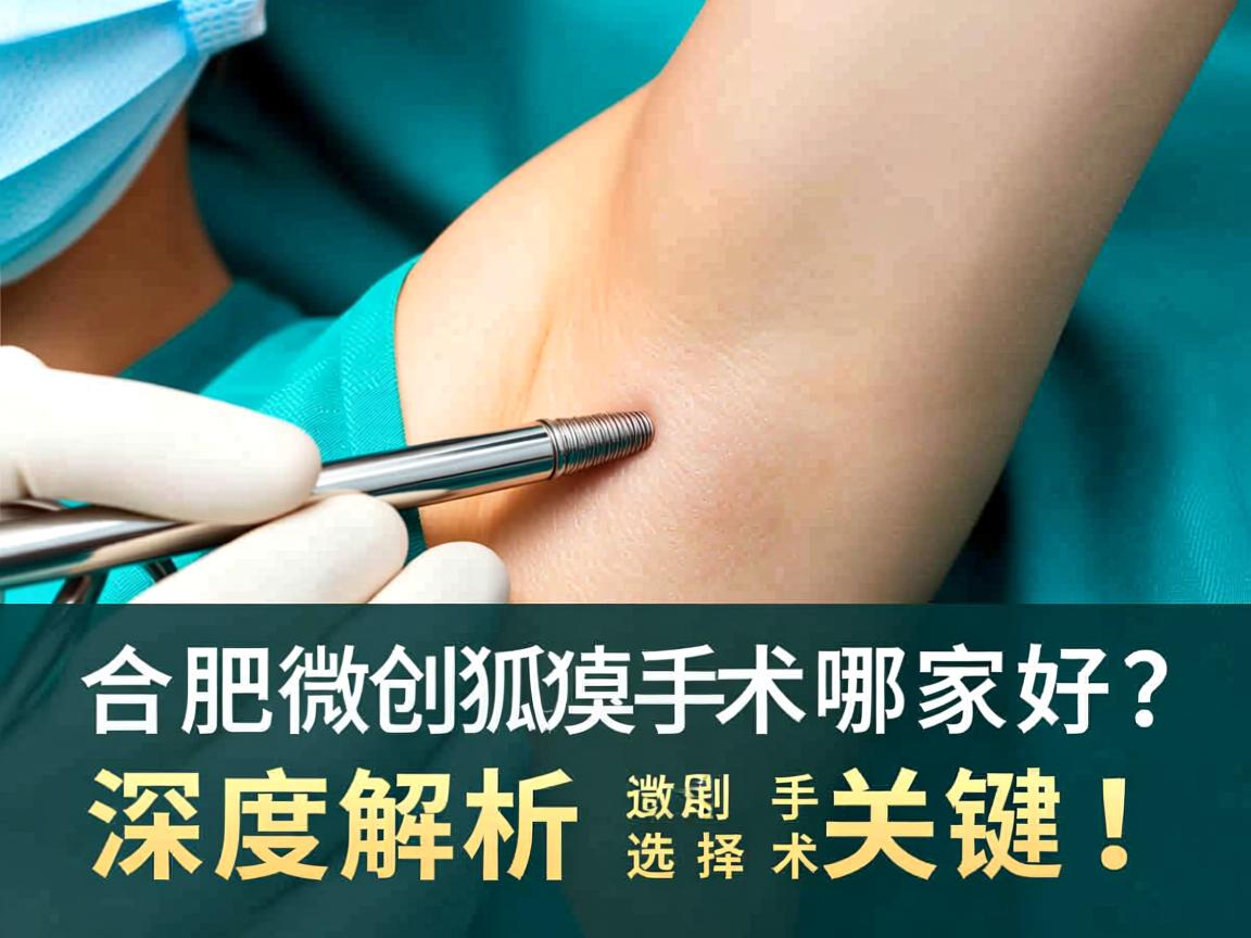 合肥微创狐臭手术哪家好？深度解析合肥微创狐臭手术的选择关键！