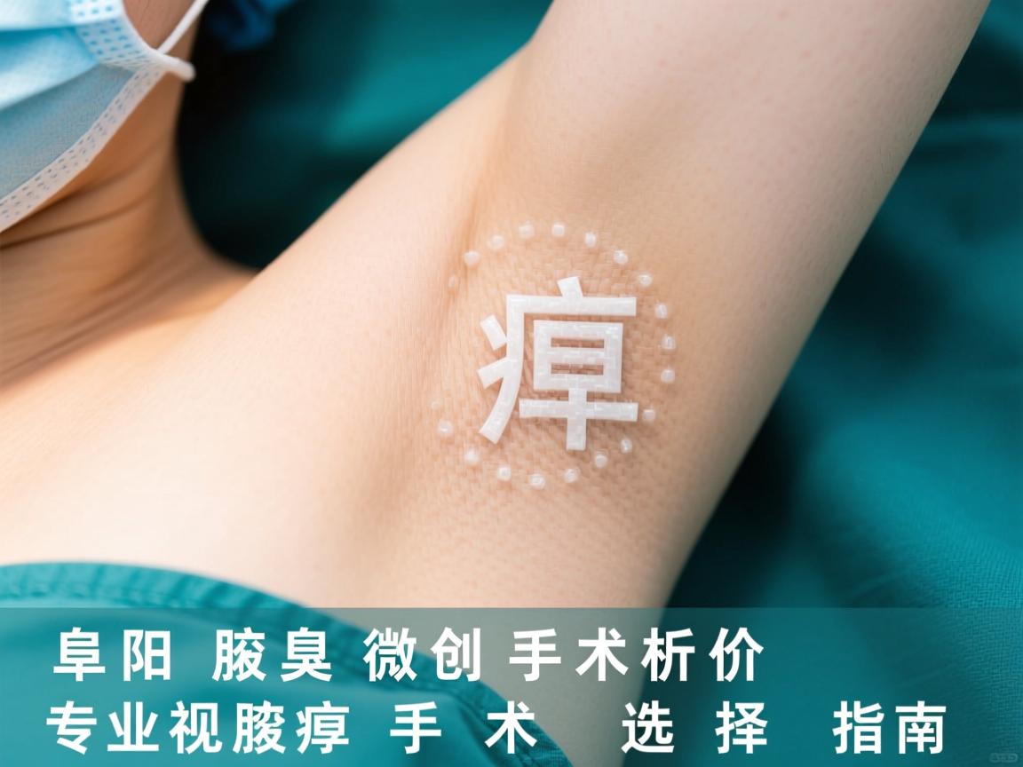 阜阳腋臭微创手术价格解析，专业视角下的腋臭手术选择指南