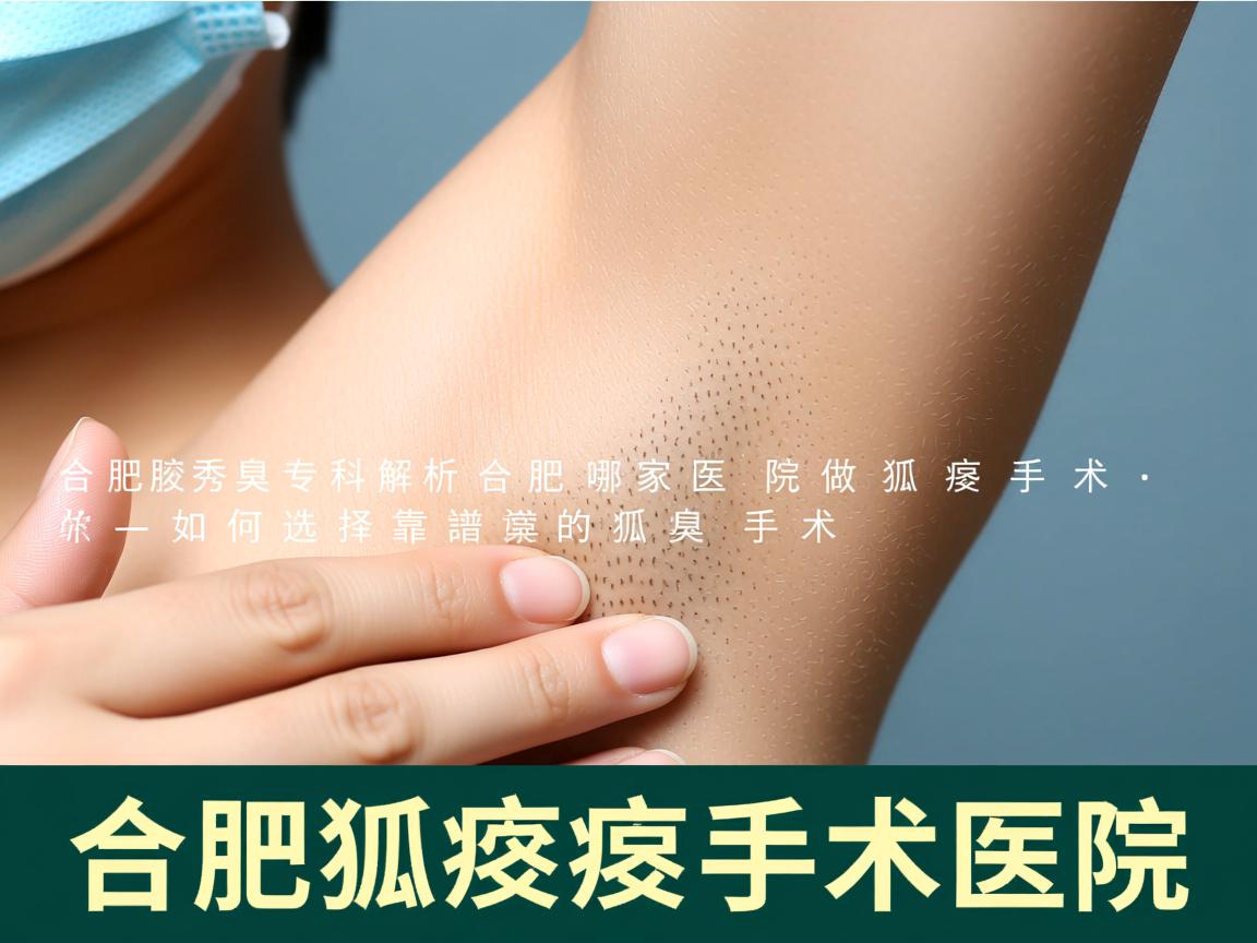 合肥腋秀腋臭专科解析，合肥哪家医院做狐臭手术，如何选择靠谱的狐臭手术医院