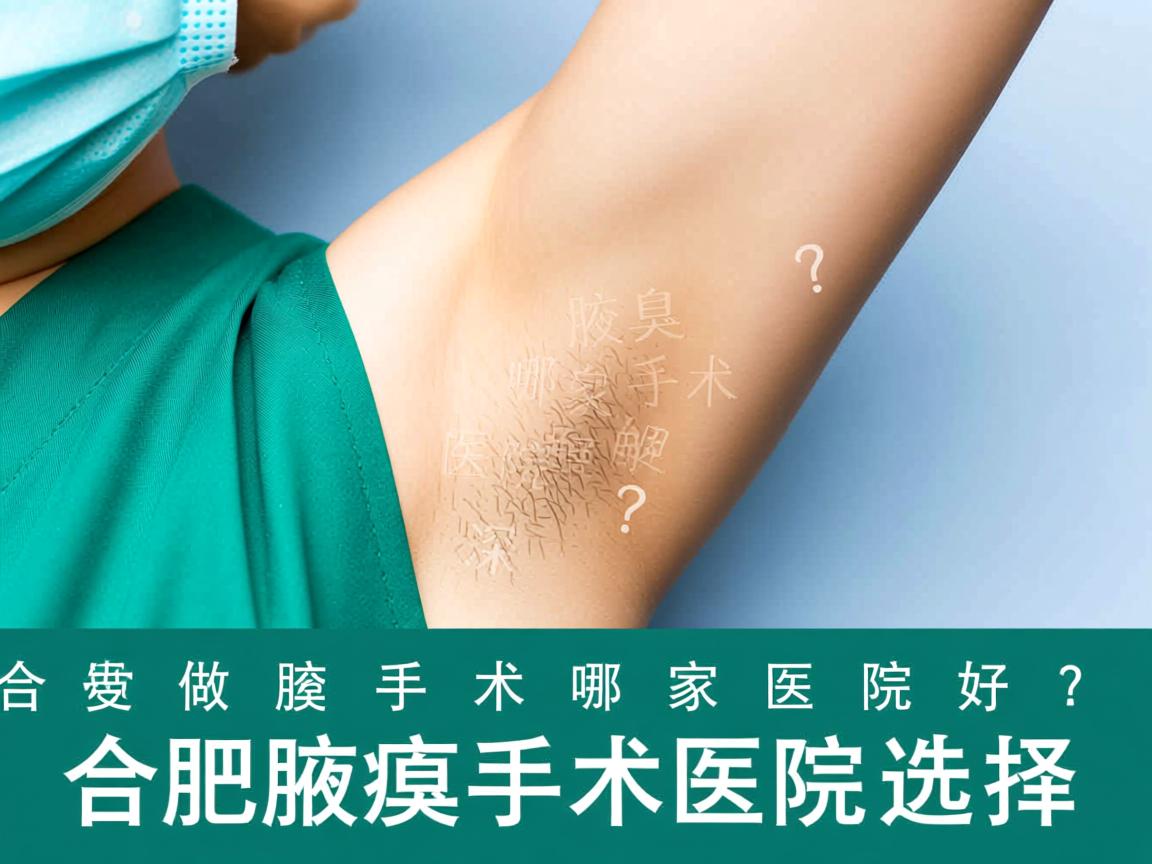 合肥做腋臭手术哪家医院好？深度解析合肥腋臭手术医院选择