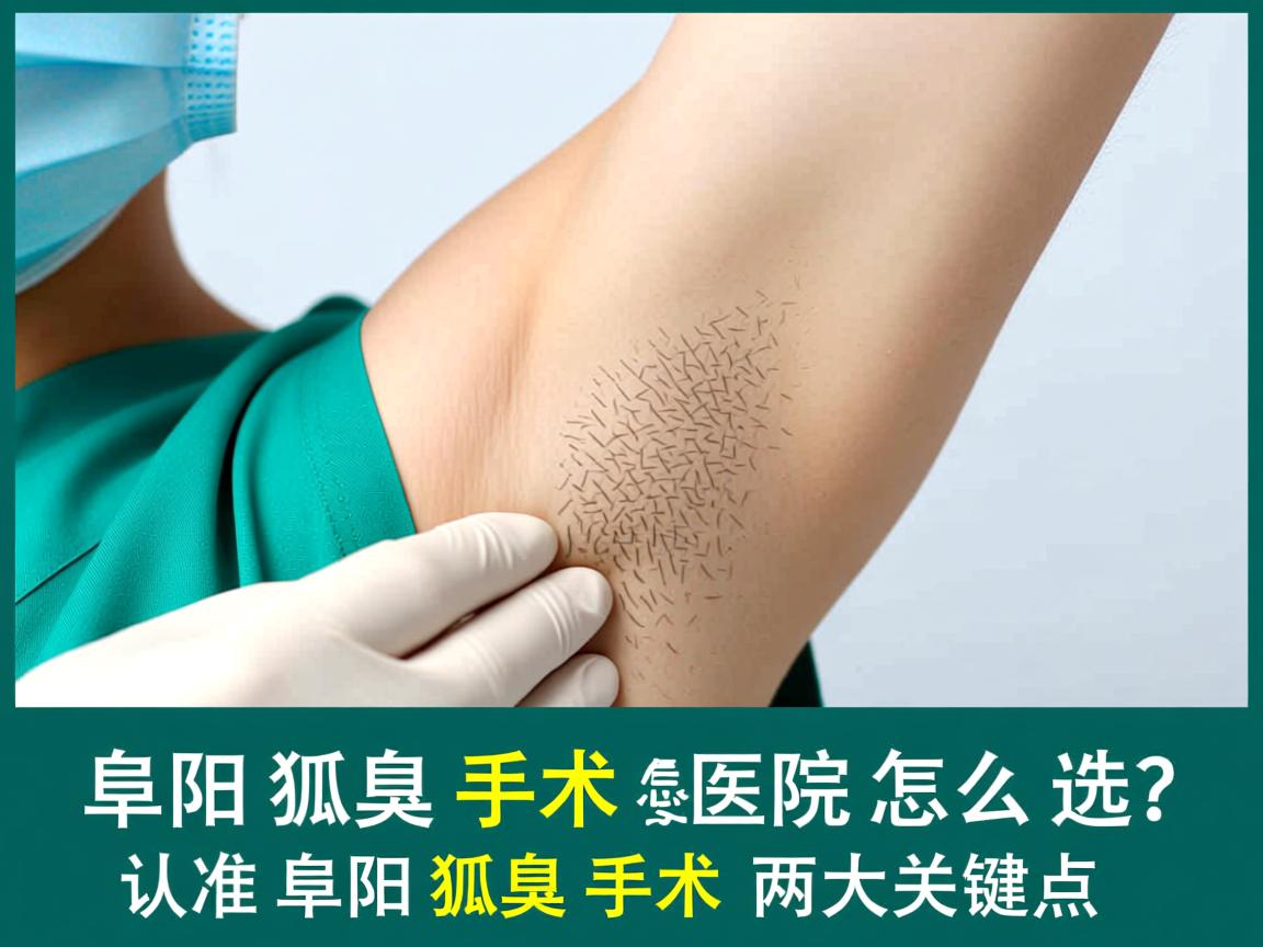 阜阳狐臭手术医院怎么选？认准阜阳狐臭手术两大关键点