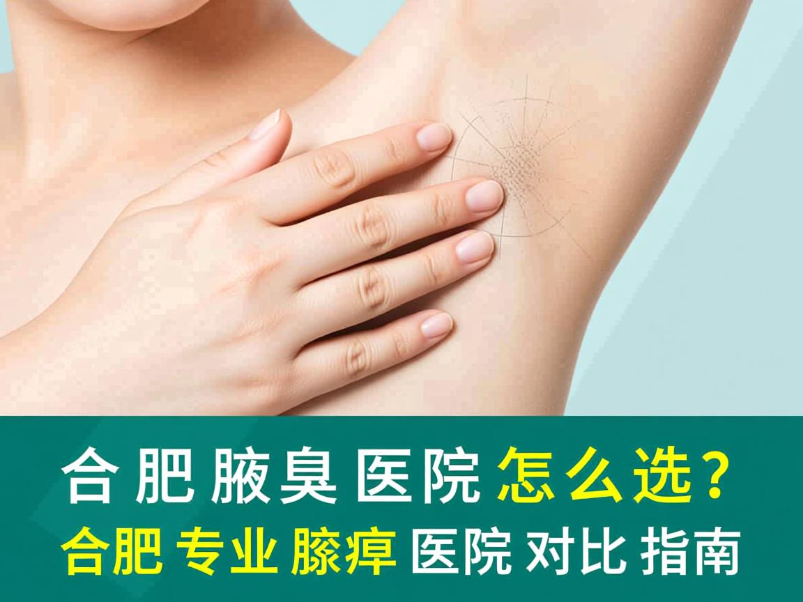 合肥腋臭医院怎么选？合肥专业腋臭医院对比指南