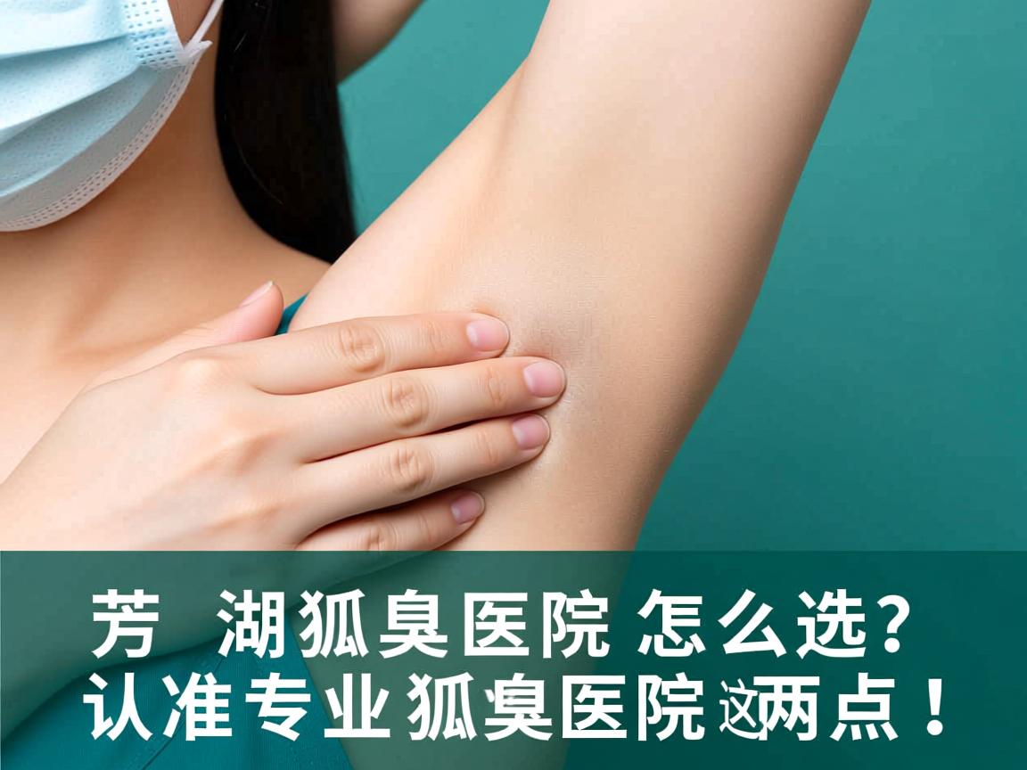 芜湖狐臭医院怎么选？认准专业狐臭医院这两点！
