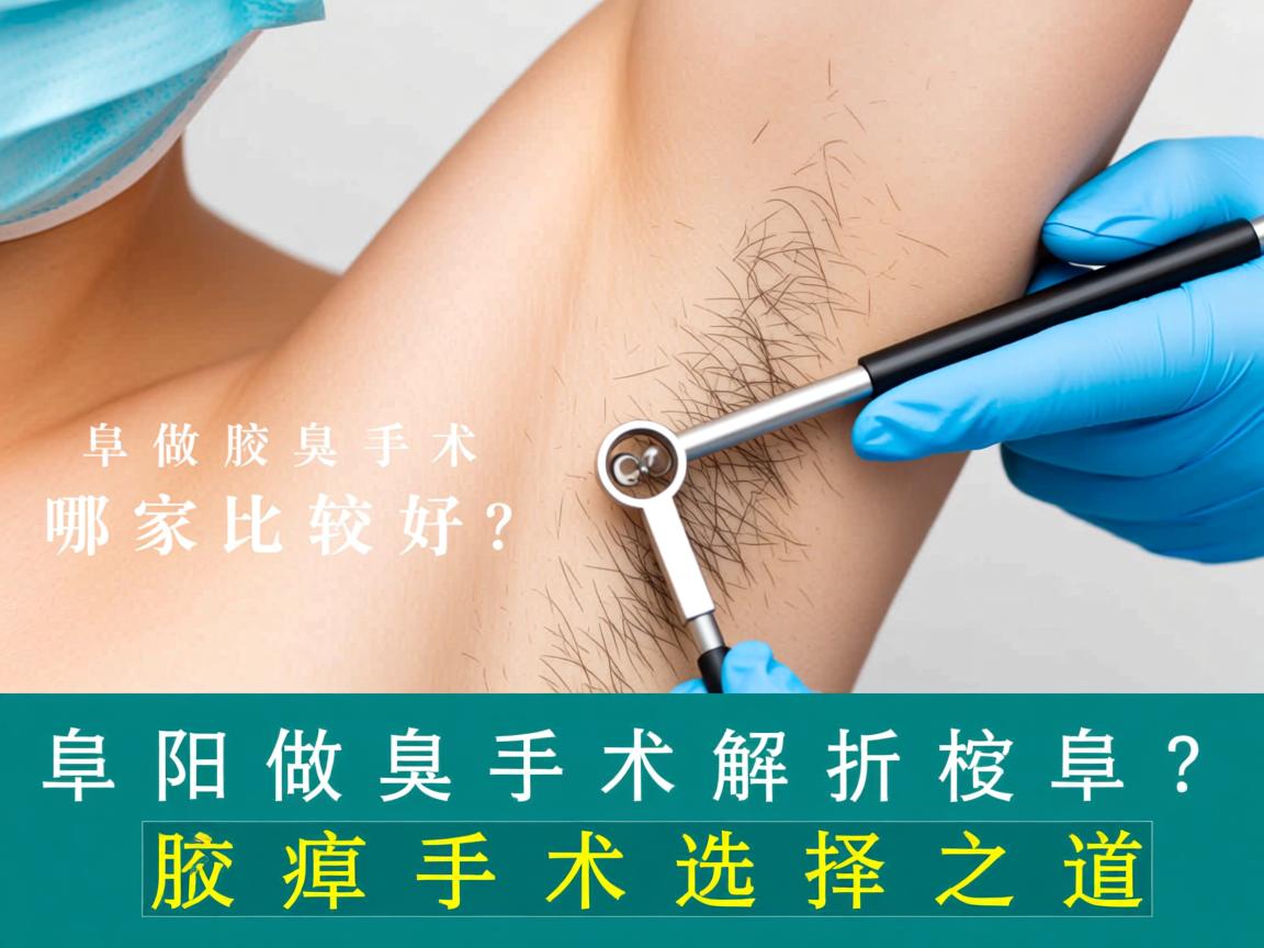 阜阳做腋臭手术哪家比较好？深度解析阜阳腋臭手术选择之道