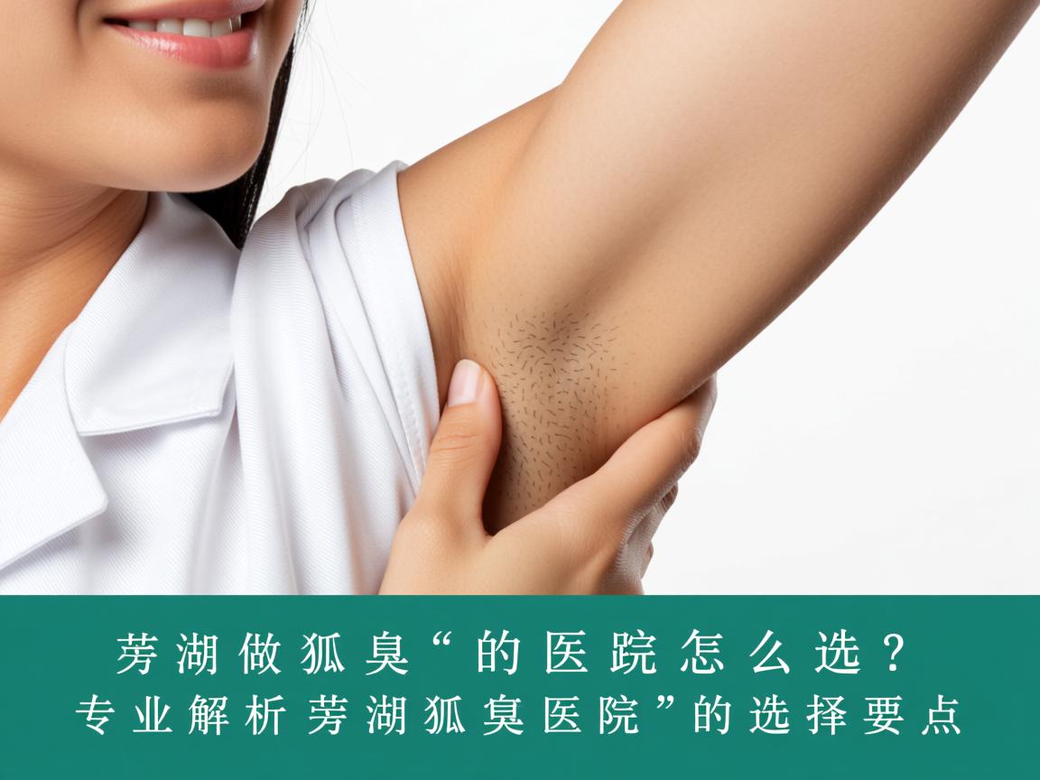 芜湖做狐臭的医院怎么选？专业解析芜湖狐臭医院的选择要点