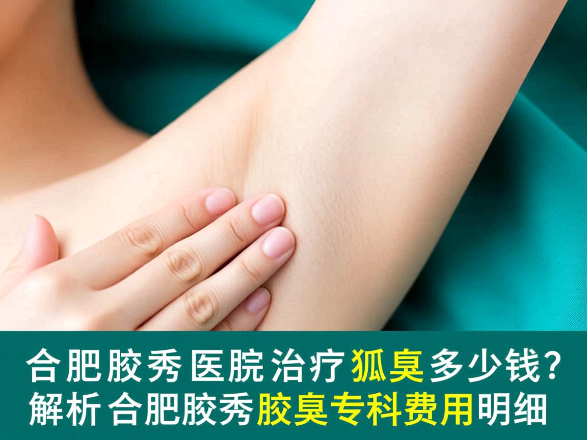 合肥腋秀医院治疗狐臭多少钱？解析合肥腋秀腋臭专科费用明细