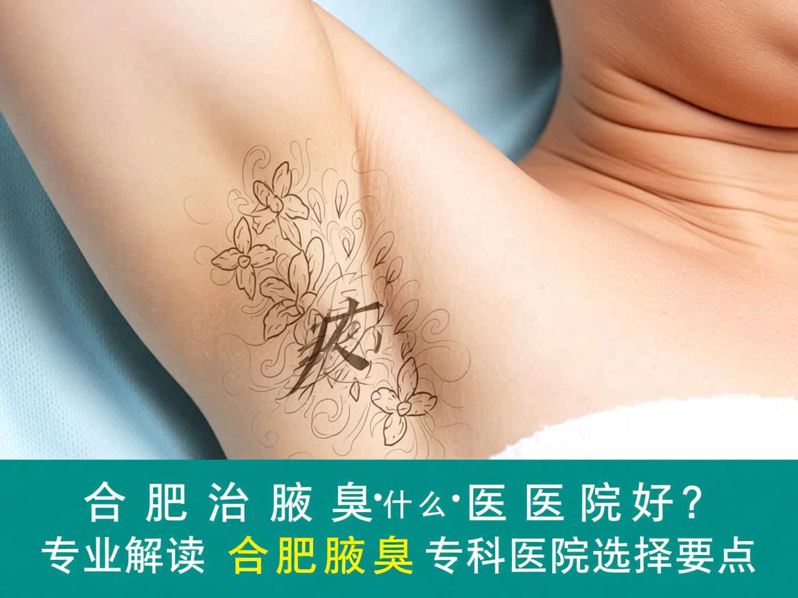 合肥治腋臭什么医院好？专业解读合肥腋臭专科医院选择要点