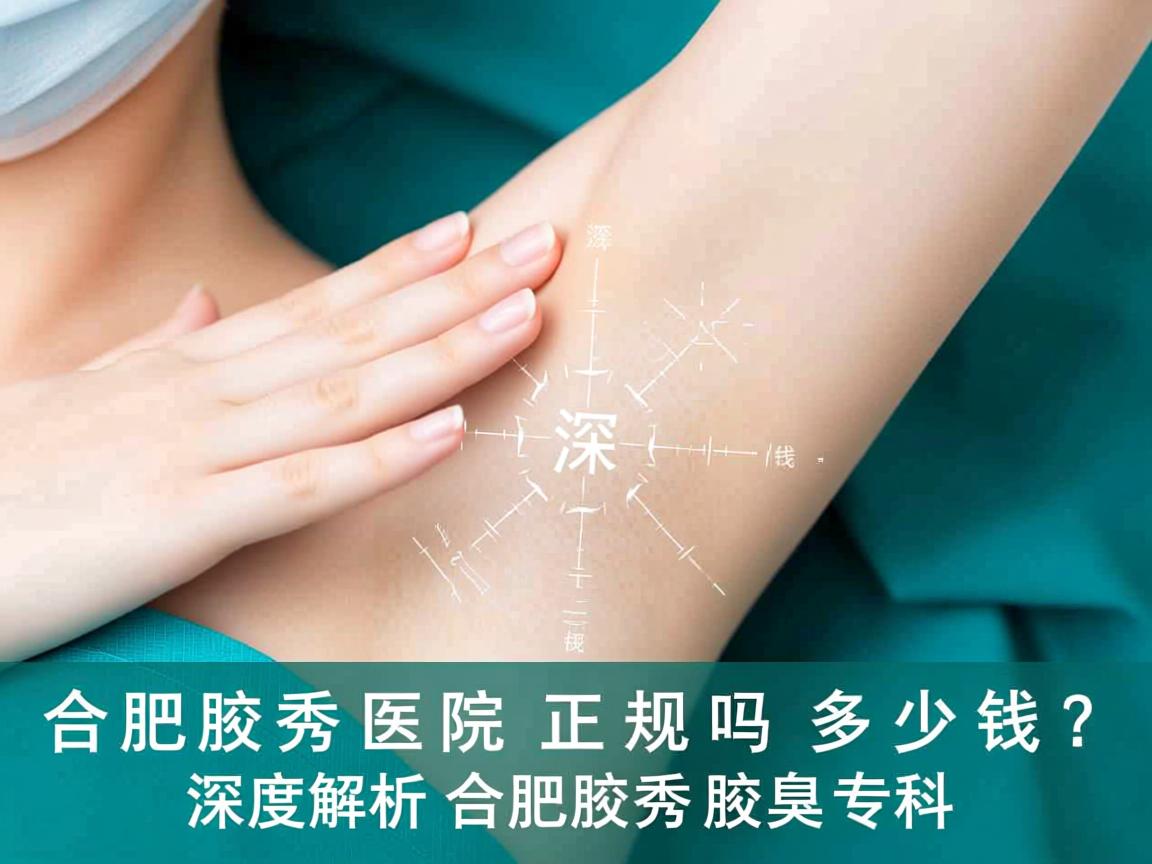 合肥腋秀医院正规吗多少钱？深度解析合肥腋秀腋臭专科