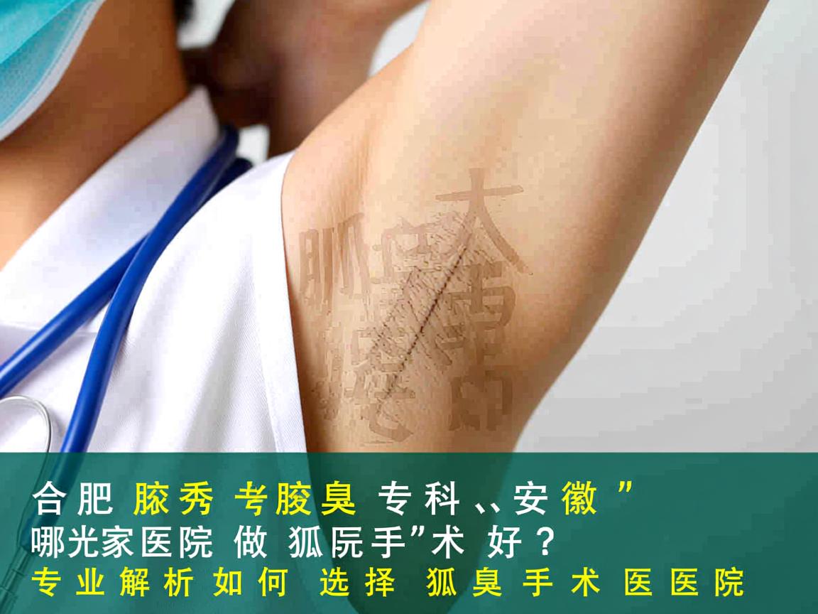 合肥腋秀腋臭专科，安徽哪家医院做狐臭手术好？专业解析如何选择狐臭手术医院