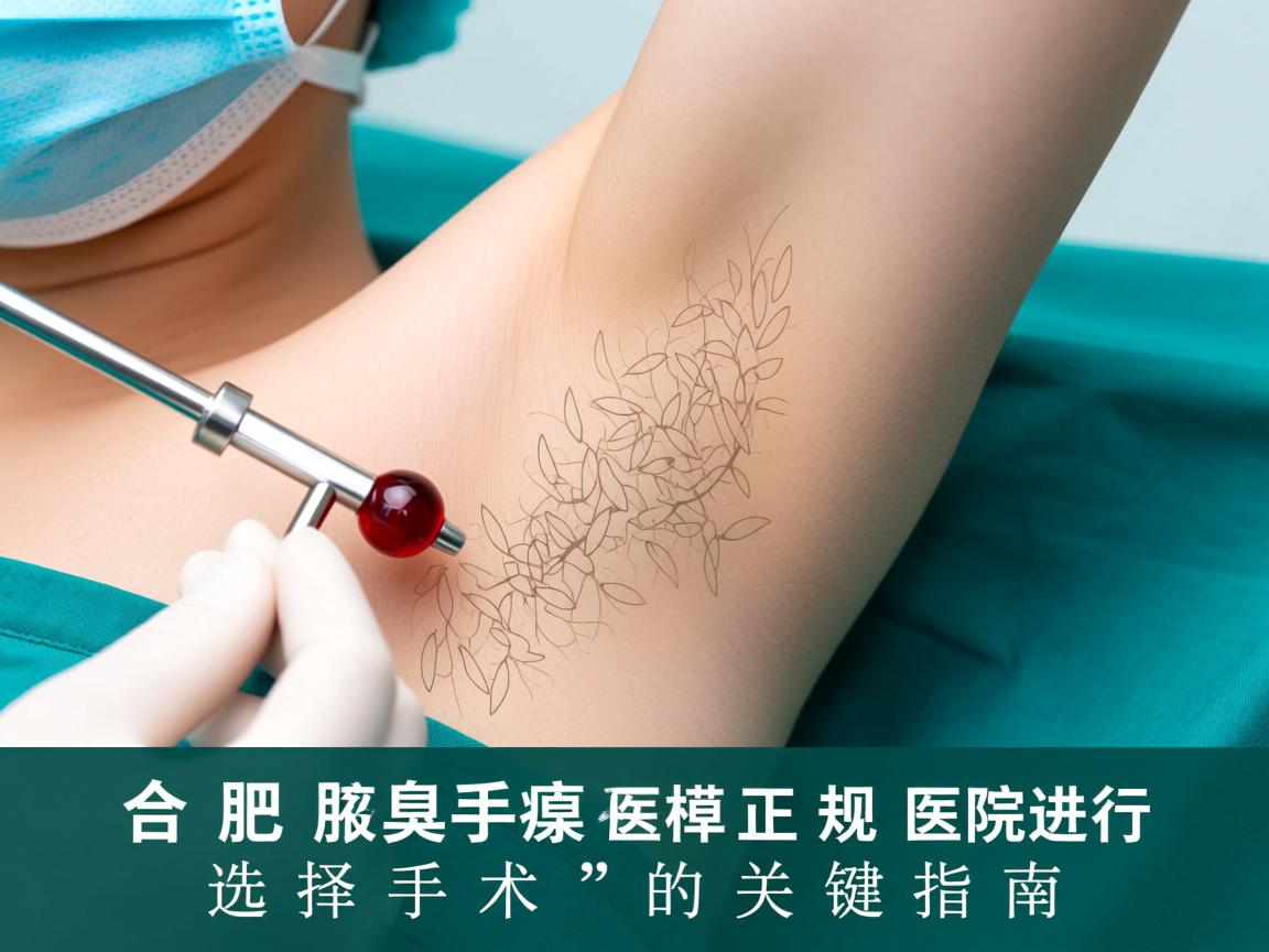 合肥腋臭手术，选择正规医院进行腋臭手术的关键指南