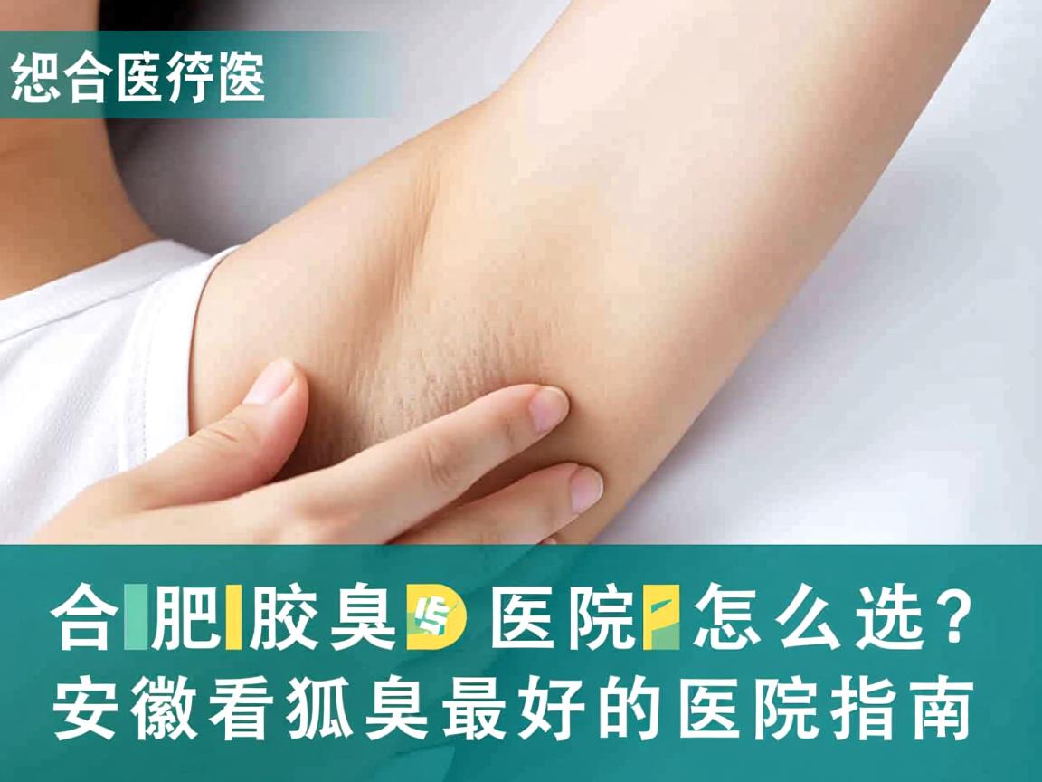 合肥腋臭医院怎么选？安徽看狐臭最好的医院指南