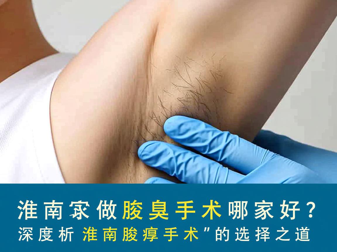 淮南做腋臭手术哪家好？深度解析淮南腋臭手术的选择之道