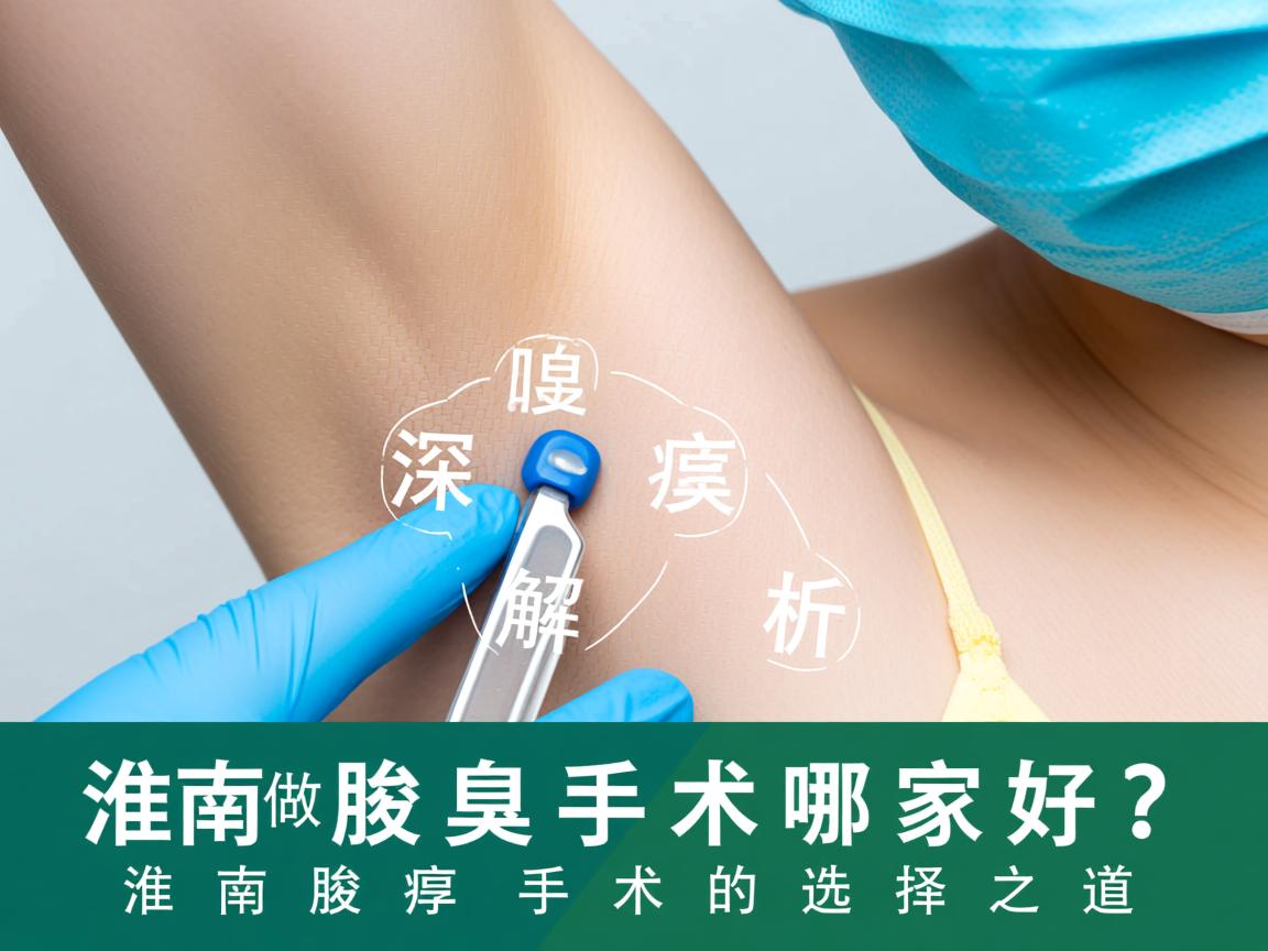 淮南做腋臭手术哪家好？深度解析淮南腋臭手术的选择之道