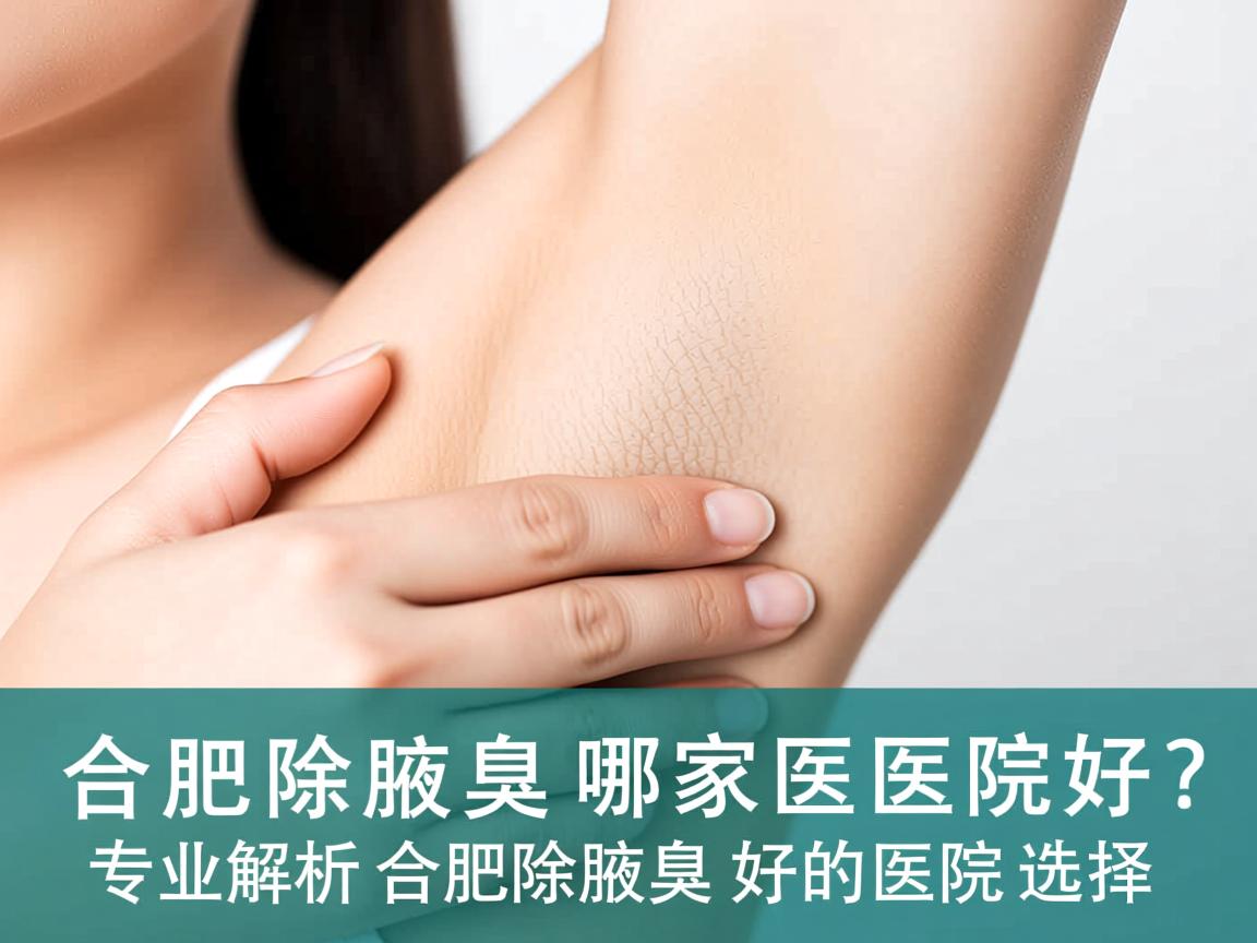 合肥除腋臭哪家医院好？专业解析合肥除腋臭好的医院选择