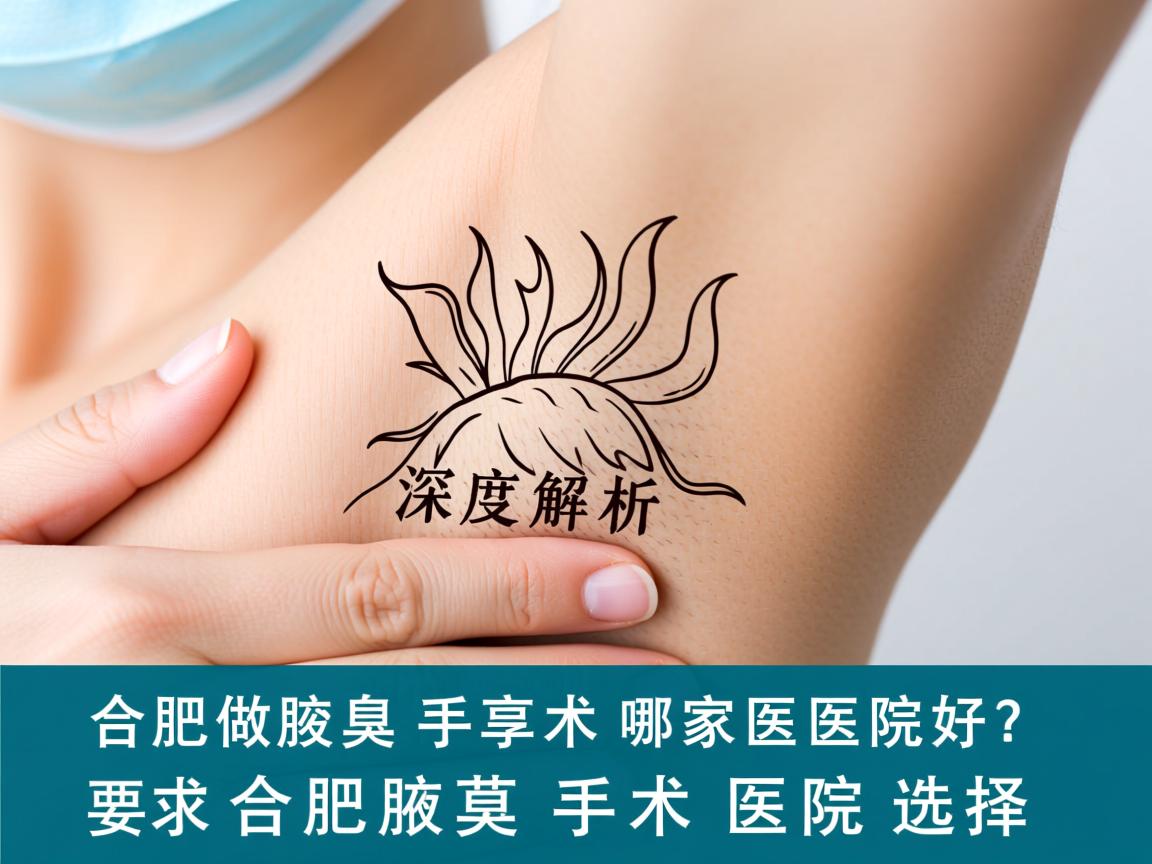合肥做腋臭手术哪家医院好？深度解析合肥腋臭手术医院选择