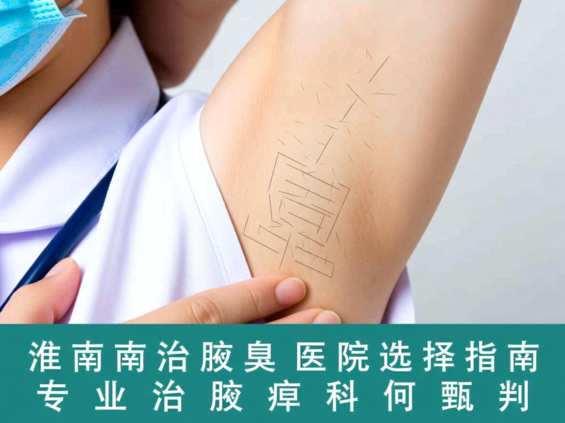 淮南治腋臭医院选择指南，专业治腋臭科如何甄别