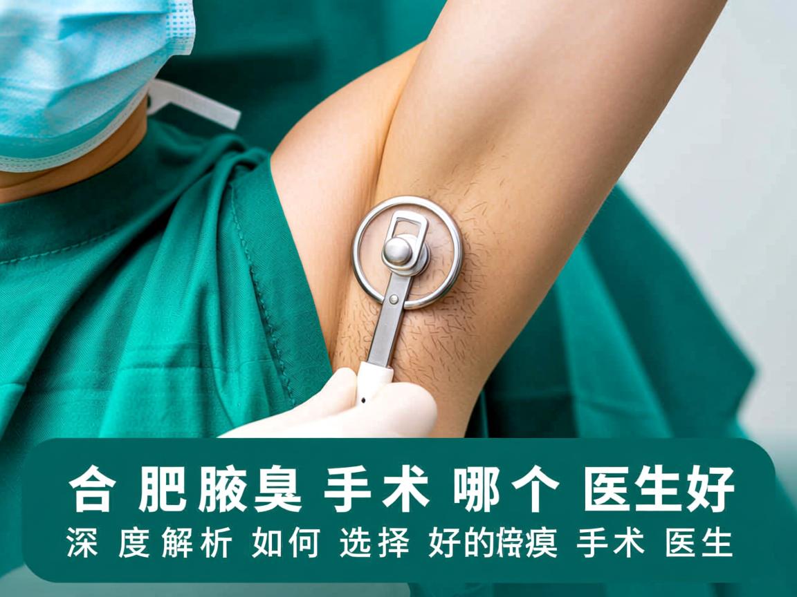 合肥腋臭手术哪个医生好？深度解析如何选择好的腋臭手术医生