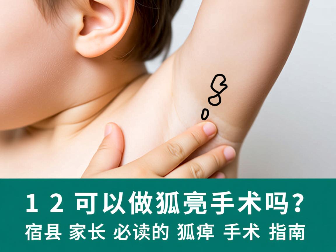 12岁可以做狐臭手术吗？宿州家长必读的狐臭手术指南