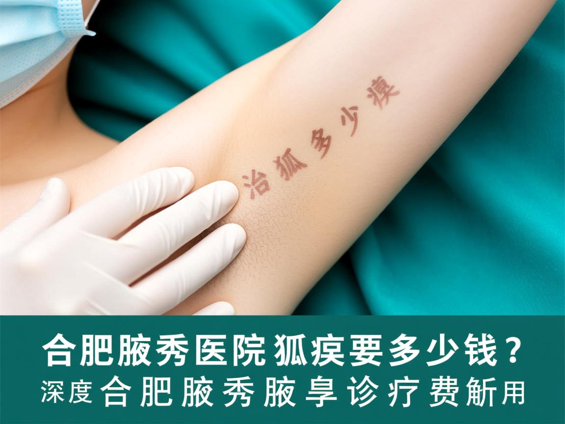合肥腋秀医院治疗狐臭要多少钱？深度解析合肥腋秀腋臭诊疗费用