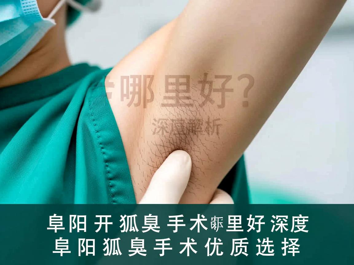 阜阳开狐臭手术哪里好？深度解析阜阳狐臭手术优质选择