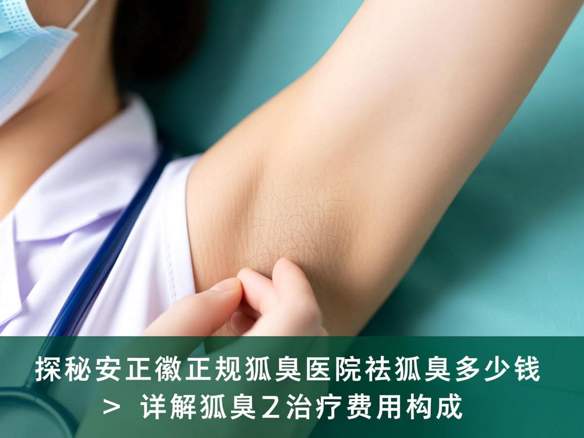 探秘安徽正规狐臭医院祛狐臭多少钱，详解狐臭治疗费用构成