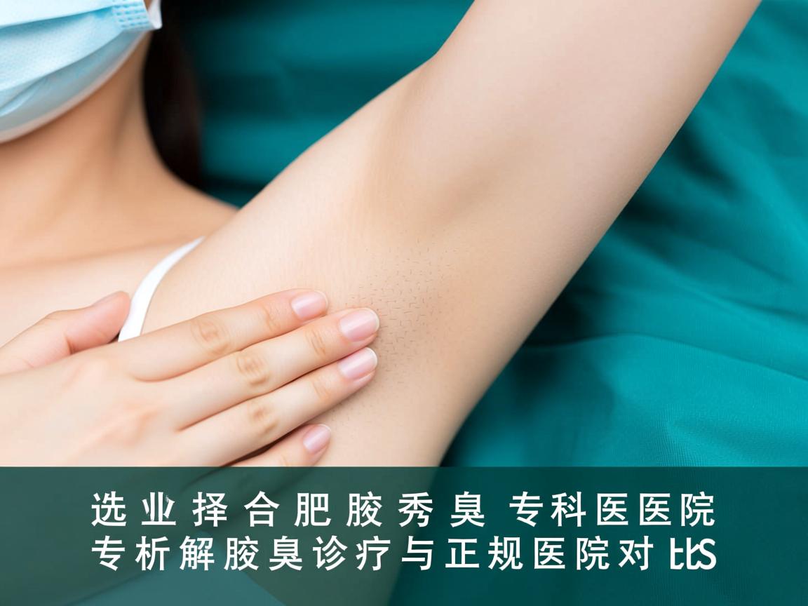 选择合肥腋秀腋臭专科医院，专业解析腋臭诊疗与正规医院对比