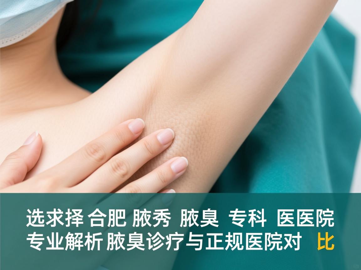 选择合肥腋秀腋臭专科医院，专业解析腋臭诊疗与正规医院对比