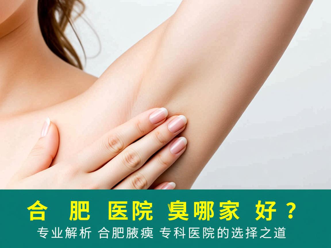 合肥腋臭医院哪家好？专业解析合肥腋臭专科医院的选择之道