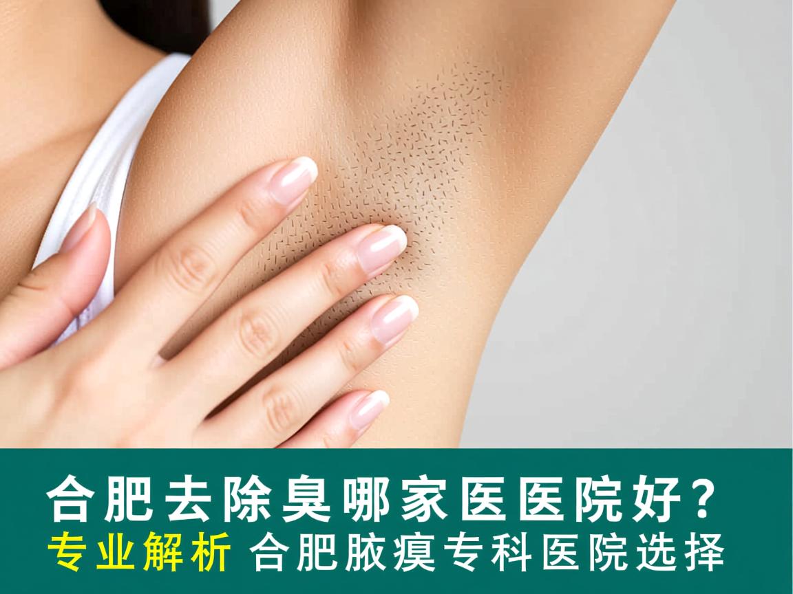 合肥去除腋臭哪家医院好？专业解析合肥腋臭专科医院选择