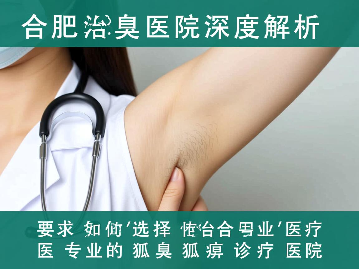 合肥治狐臭医院深度解析，如何选择合肥专业的狐臭诊疗医院