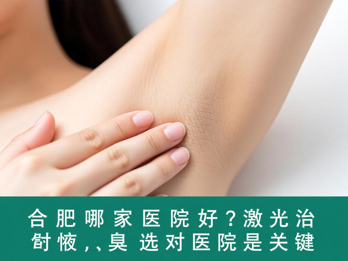 合肥哪家医院好？激光治腋臭，选对医院是关键