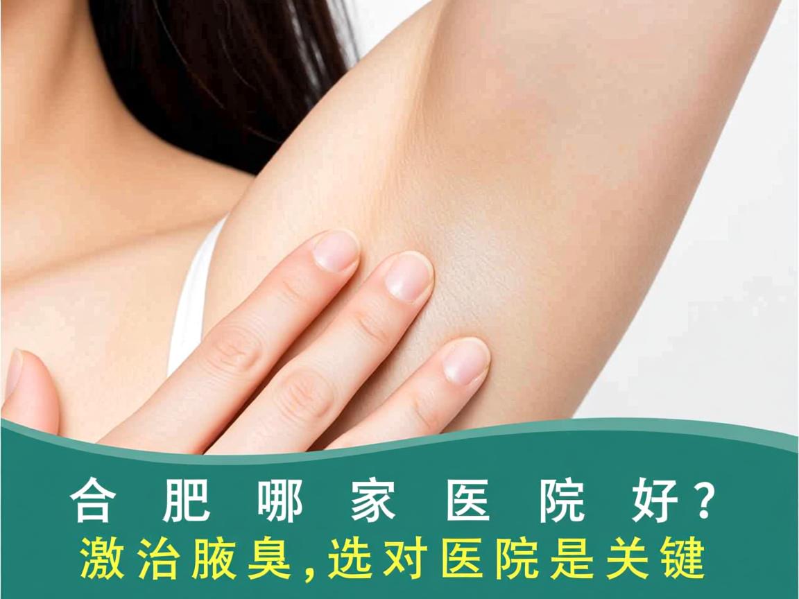 合肥哪家医院好？激光治腋臭，选对医院是关键