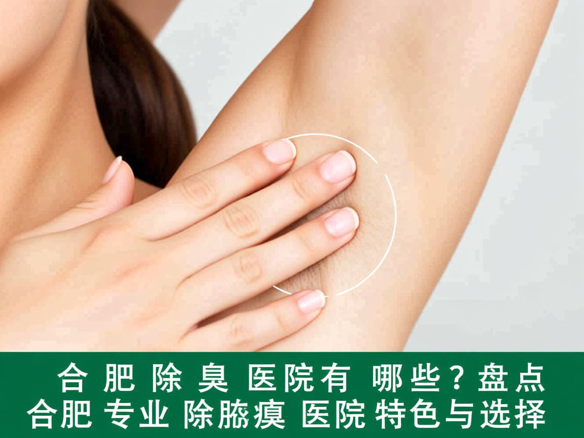 合肥除腋臭医院有哪些？盘点合肥专业除腋臭医院的特色与选择