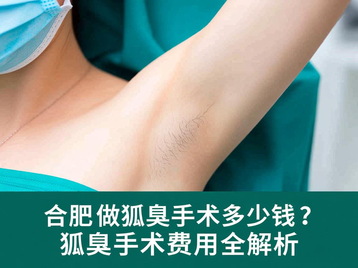 合肥做狐臭手术多少钱？狐臭手术费用全解析