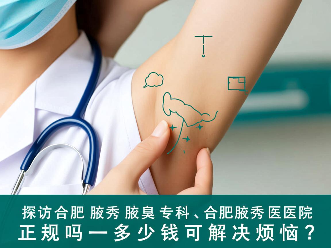 探访合肥腋秀腋臭专科，合肥腋秀医院正规吗，多少钱可解决烦恼？