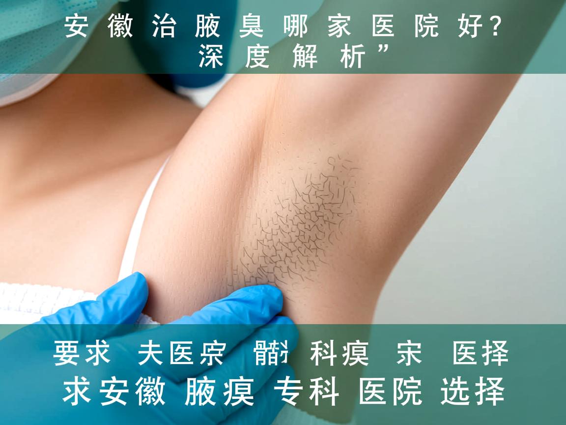 安徽治腋臭哪家医院好？深度解析安徽腋臭专科医院选择