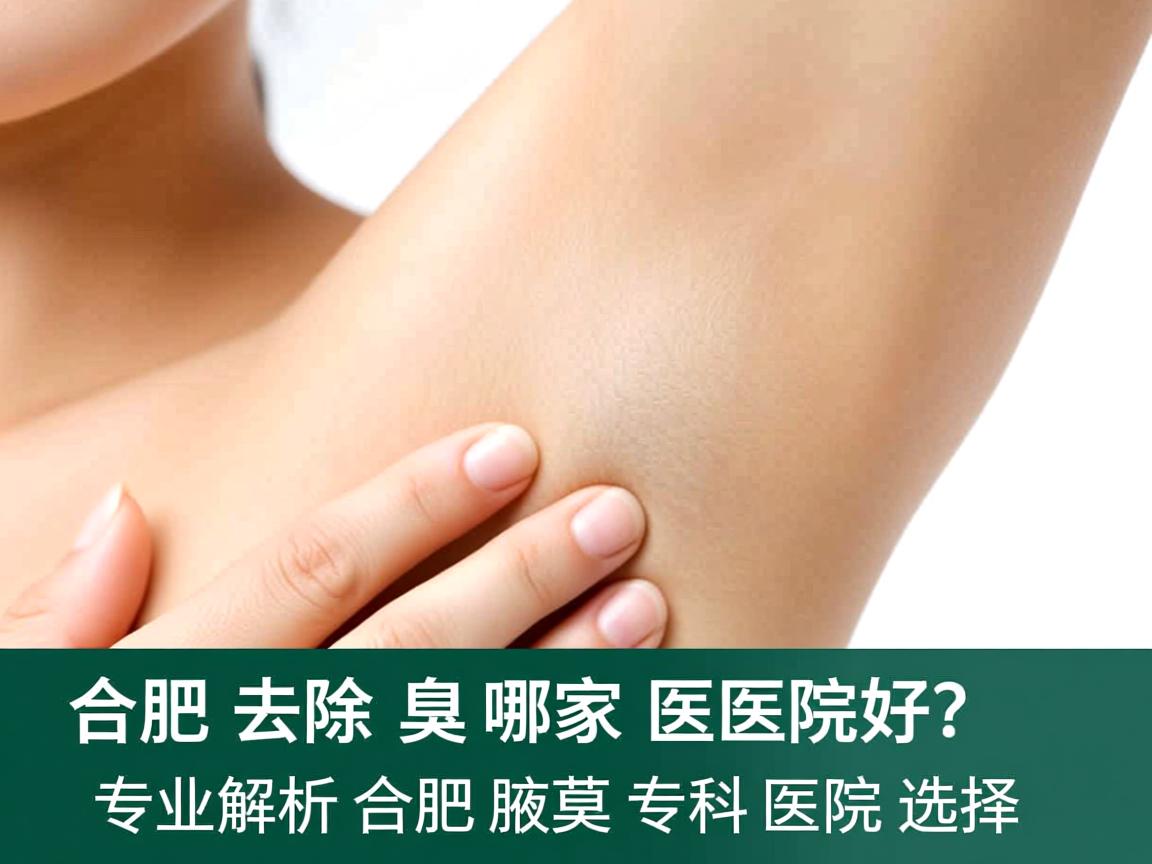 合肥去除腋臭哪家医院好？专业解析合肥腋臭专科医院选择