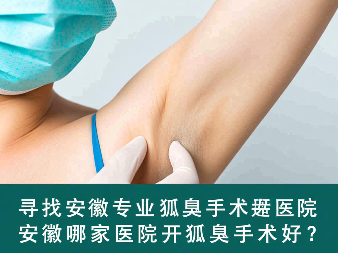 寻找安徽专业狐臭手术医院，安徽哪家医院开狐臭手术好？
