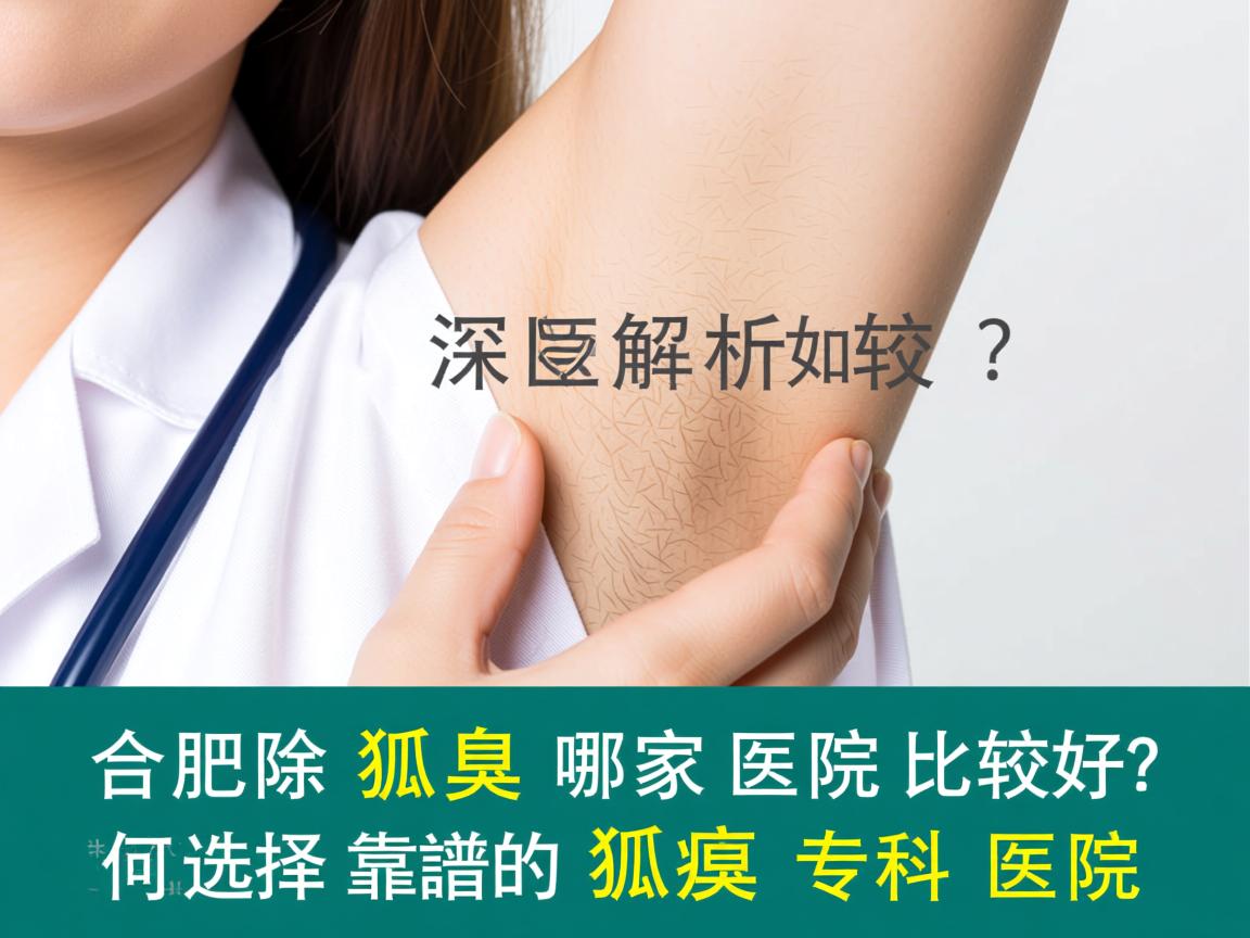 合肥除狐臭哪家医院比较好？深度解析如何选择靠谱的狐臭专科医院