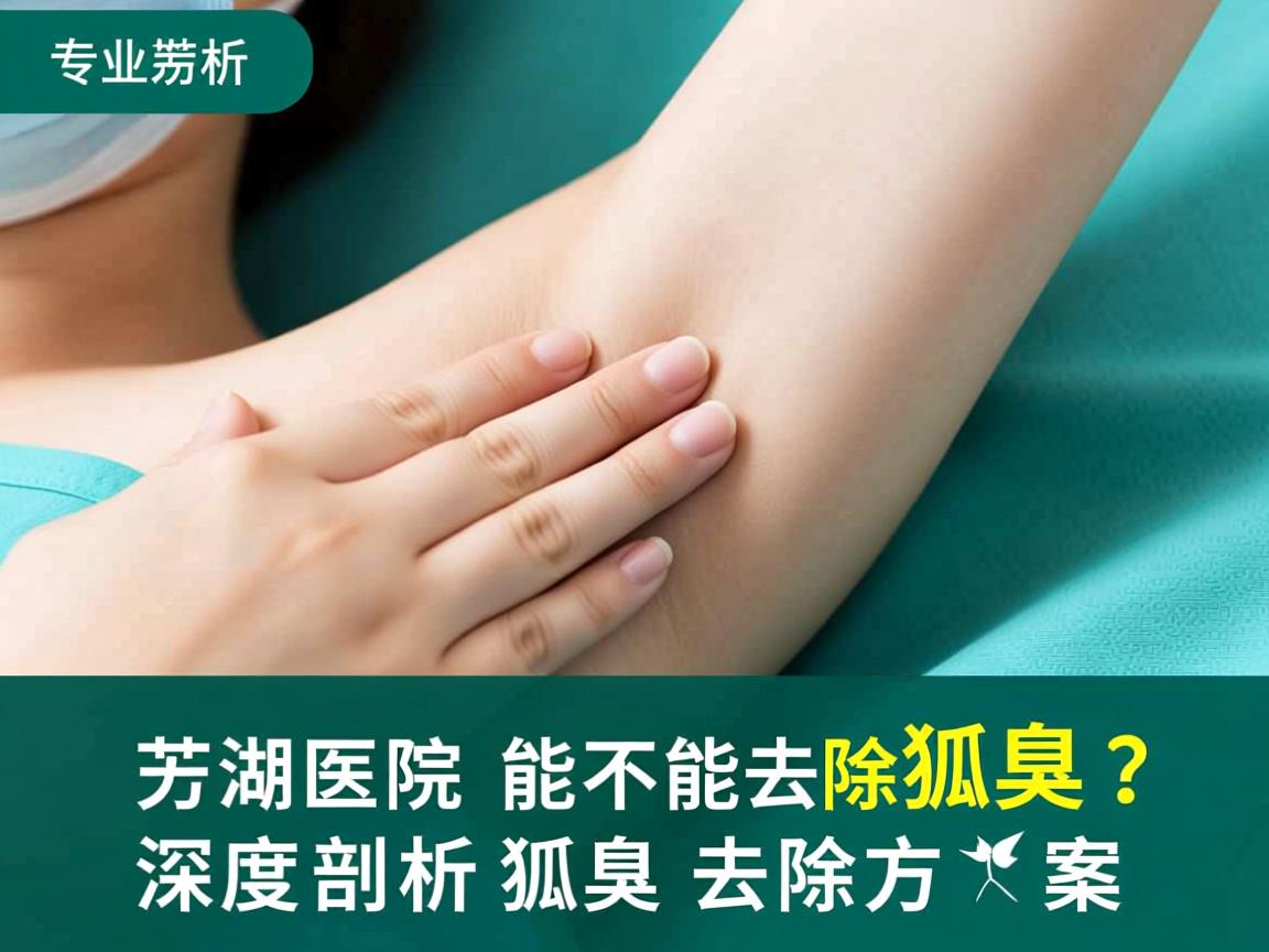 专业解析，芜湖医院能不能去除狐臭？深度剖析狐臭去除方案