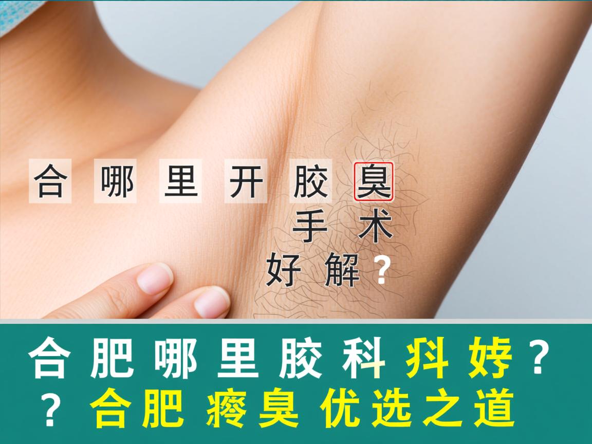 合肥哪里开腋臭手术好？详解合肥腋臭专科的优选之道