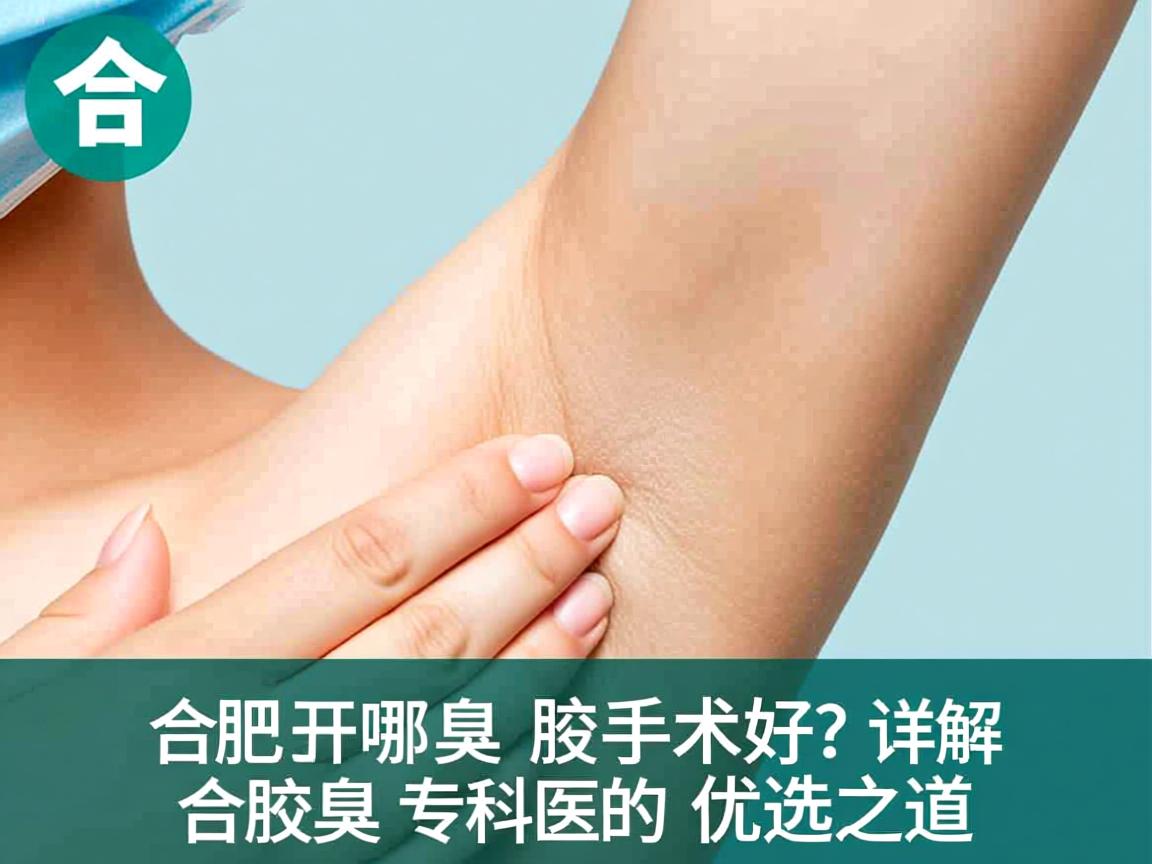 合肥哪里开腋臭手术好？详解合肥腋臭专科的优选之道