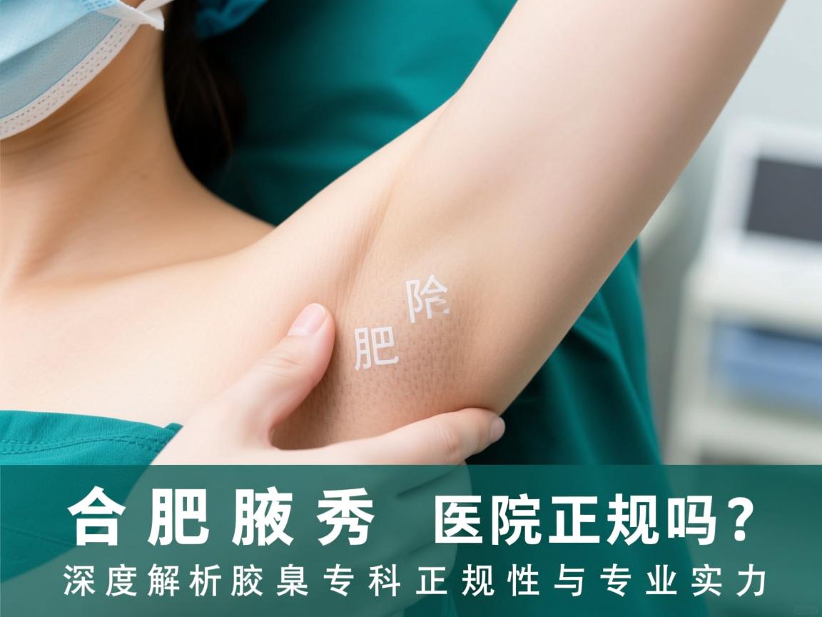 合肥腋秀医院正规吗？深度解析合肥腋秀腋臭专科正规性与专业实力