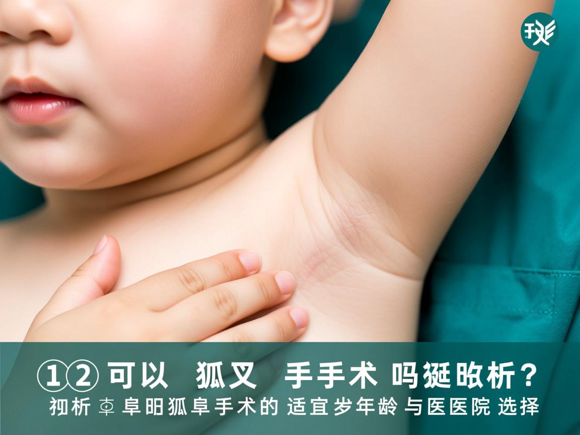 12岁可以狐臭手术吗？解析阜阳狐臭手术的适宜年龄与医院选择