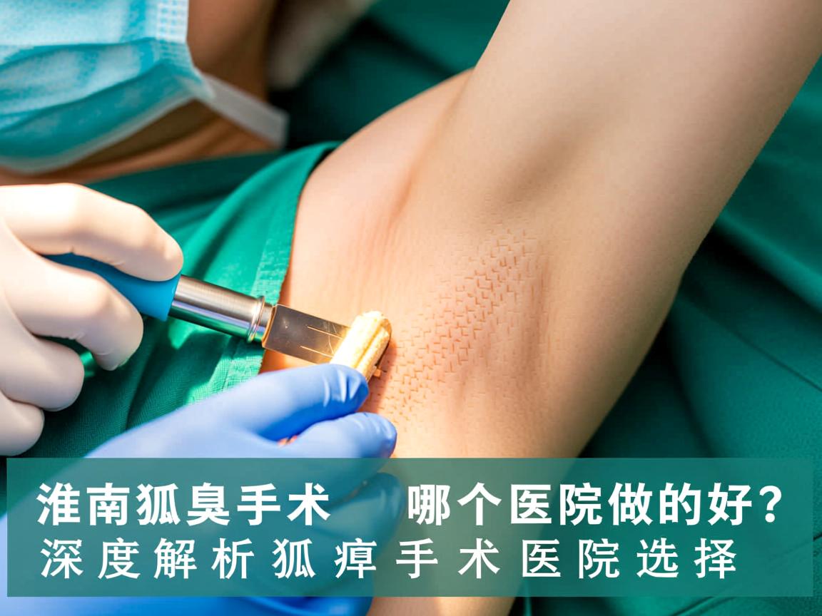 淮南狐臭手术哪个医院做的好？深度解析狐臭手术医院选择