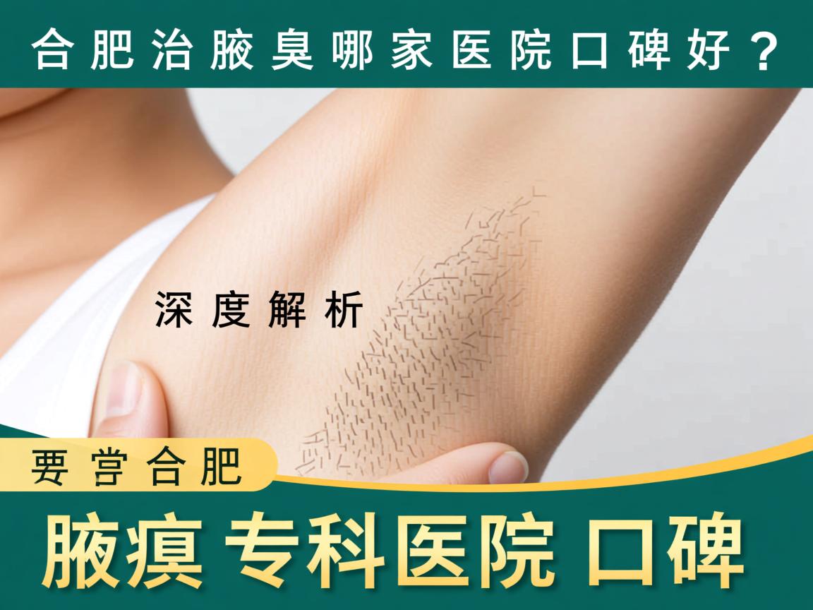 在合肥治腋臭哪家医院口碑好？深度解析合肥腋臭专科医院口碑