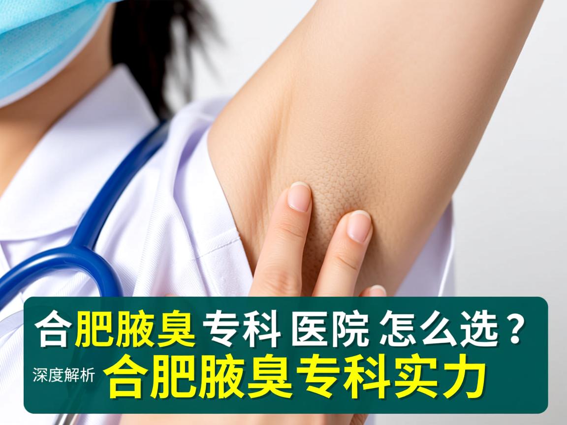 合肥腋臭专科医院怎么选？深度解析合肥腋臭专科实力