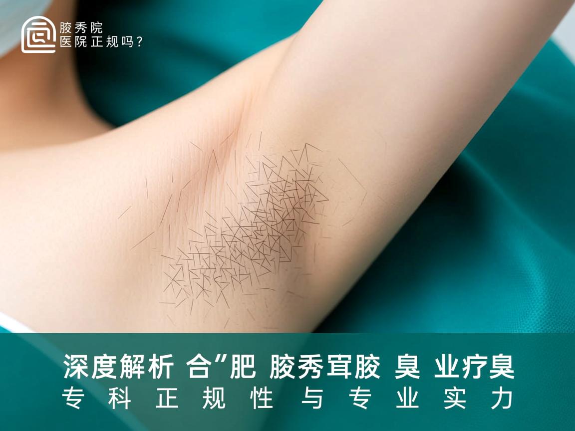 腋秀医院正规吗？深度解析合肥腋秀腋臭专科正规性与专业实力